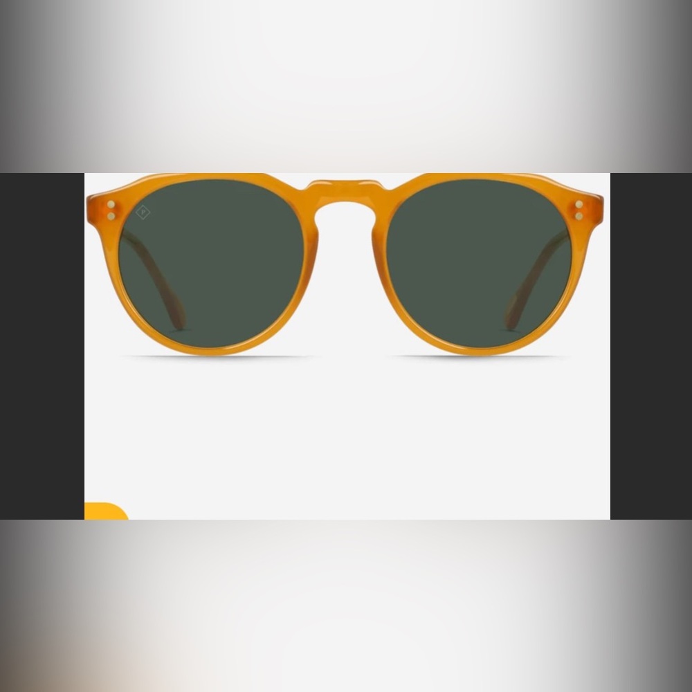 Raen Remmy Honey Green Polarized 49 Narrow Sunglasses